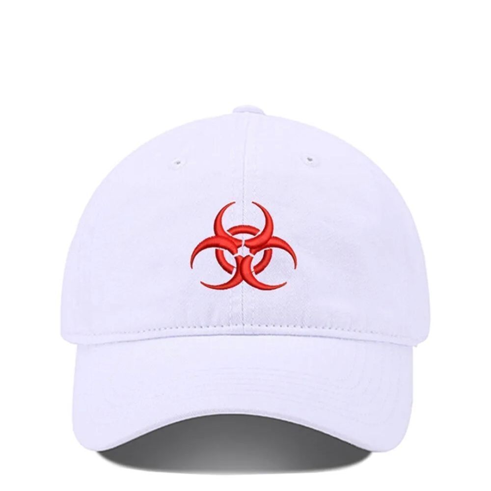 Biohazard Unisex Embroidery Embroidered Adjustable Baseball Cap